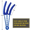HIWARE Window Blind Cleaner Duster Brush with 5 Microfiber Sleeves