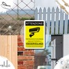 TAKULA CCTV Area Sign 10x7 Security Camera Sign Reflective Aluminum