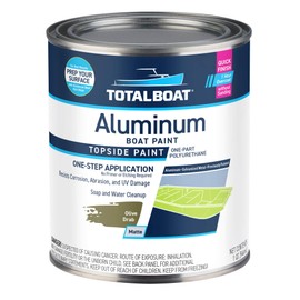 TotalBoat Aluminum Boat Paint for Canoes, Bass Boats, Dinghies, Duck Boats, Jon Boats and Pontoons (Olive Drab, Quart), 1 Quarts (Pack of 1)