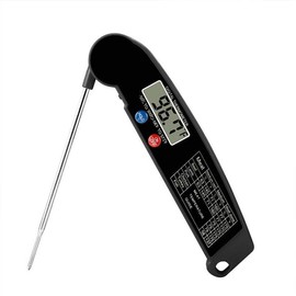 Foldable Digital Thermometer Probe Temperature Kitchen Cooking Food BBQ Meat Jam - Fast Reading, Accurate Temperature Probe for Food, Meat, Milk, -50℃ to +200℃ Range