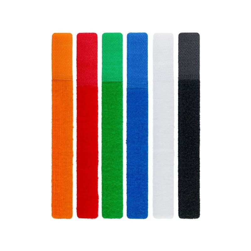 Goobay Cable Management Hook-and-Loop Pad 6-Colour Set