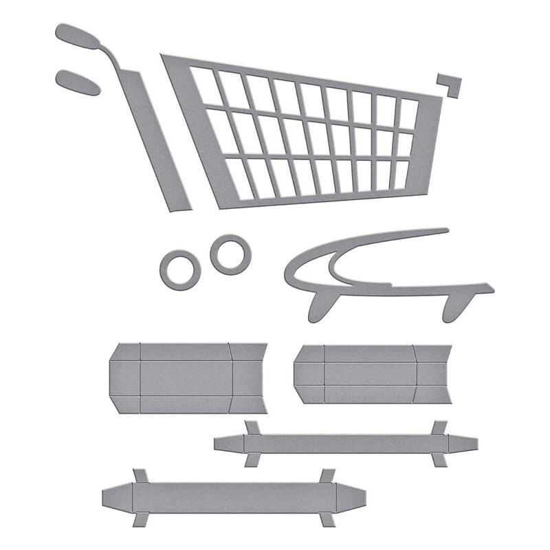Spellbinders - 3D Shopping Cart - Right Facing- Add to