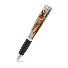 I Love My Dog Ballpoint Pen (1 Pen, 3-Sided) Dog Birthday Cute Pens, Fun Pens Dog Lovers Gifts For Women & Dog Dad Cool Pens, Dog Mom Gifts - Cute School Supplies Dog Pens (Golden Retriever Gift)