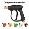 Pressure Washer Gun with 5 Spray Nozzle Tips – M22-14mm