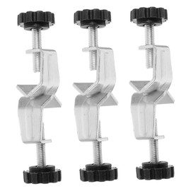 Ciieeo 3pcs Lab Stand Rod Clamp Holder: Adjustable Bosshead Clamp Holder For Science Laboratory Instrument Support