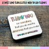 Inspirational Thank You Gift Coasters – Heat-Resistant Coaster with Uplifting