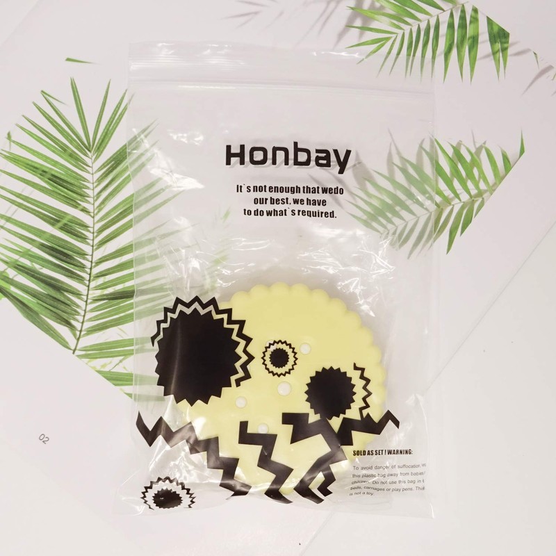 Honbay Cookie Shaped Contact Lens Case Travel Contact Lens Box
