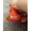 AMERICAN Heart ASSOCIATION SPLATTER QUACKY Rubber DUCK Key chain ring