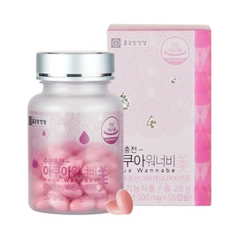 Chong Kun Dang Health Aqua Wannabe Moisture Recharge 500mg * 56 Capsules / 종근당건강 수분충전 아쿠아워너비 500mg*56캡슐