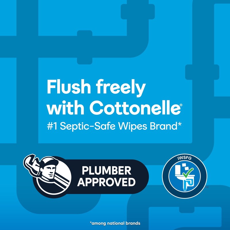 Cottonelle UltraFresh XL Flushable Wipes, 1 Flip-Top Pack, 60 Wipes