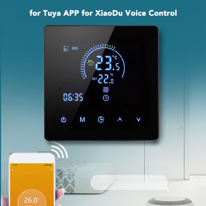 16A Digital Thermostat with LCD Display Programmable Thermostat Electric Heating