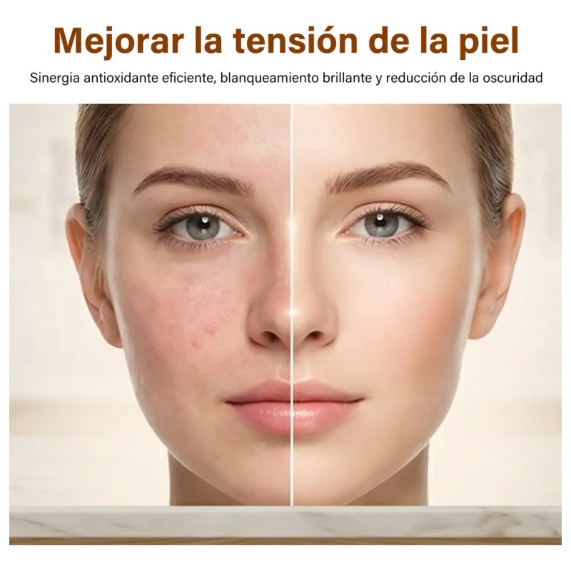 Serum Facial Brillante Con 20% Vitamina C Ácido Hialurónico
