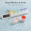 ZENWORYS Weekly Pill Organizer Magnetic Weekly Pill Organizer 1 Times