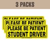 SIGNOGRAFX Please Be Patient Student Driver Car Magnet sign, New