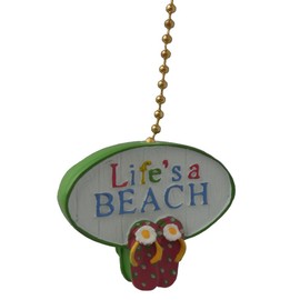 Clementine Design Lifes A Beach Ceiling FAN PULL light chain extender extension