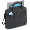 Solo Bryce Slim Brief Waxed Canvas Blue Plaid