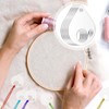 50Pcs Acrylic Embroidery Floss Organizer Set with Hinged Ring –