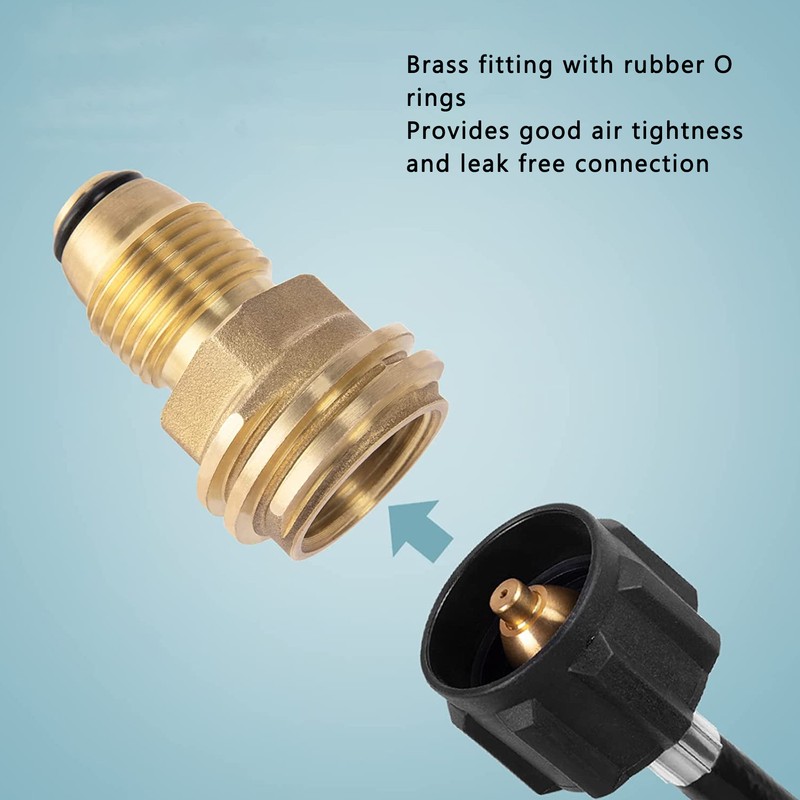 Propane Tank Adapter Hose Quick Connect Fitting Propane Inflatable Connector