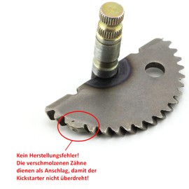 Area1 Kickstarter Repair Kit (Pinion/Driver/Spring) GY6 50cc China 4-Stroke Scooter Compatible with Explorer AGM RS Yiying 50QT/139QMA/QMB