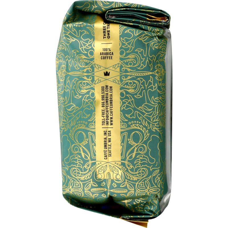 Caffe Umbria Fresh Seattle Whole Bean Roasted Coffee, Leone Blend