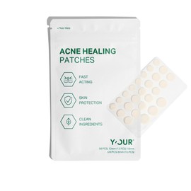 Y'OUR Healing Acne Patches, Hydrocolloid Pimple Patch for Face, Purifies & Alleviates Stubborn Blemish, Promotes Healing, Zit Effective Treatment, 56 Count