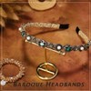 Sinalty Baroque Rhinestones Headbands Gold Jeweled Crystal Hair Bands Hair
