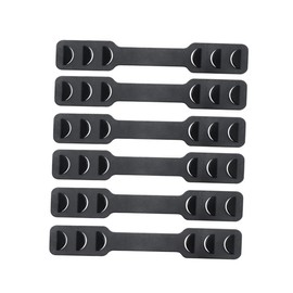 PACKOVE 6pcs Adjustable Ear Protective Mask Hooks Anti-Slip Hanger for Comfortable Fit Suitable for Boys and Girls and Adults Black