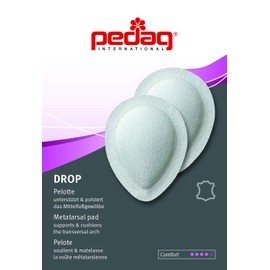 Pedag Drop Anatomically Correct Metatarsal Arch Pads to Lift and Shape, Leather, Large (EU 41-43/ US W11-13/M 8-10)
