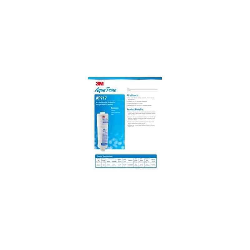 3M Aqua-Pure AP717 Inline Water Filter System