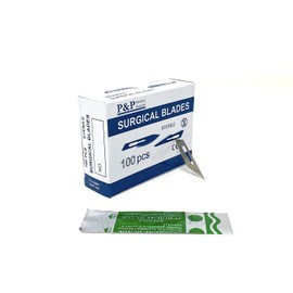Disposable Surgical Scalpel Blades Sterile High Grade Carbon Steel 2.1% 10xx Individually Foil Wrapped Size 10A Box of 1000