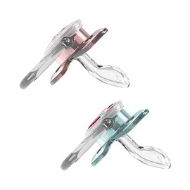 Dr. Brown's PreVent Chupete de contorno, etapa 1 (0 – 6 m), diseño de lunares, color rosa
