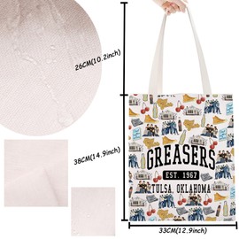 TSOTMO Greaser Merch Greaser Doo Wop Rydell Tote Bag for Danny Sandy Fans High Gift Rockabilly Greaser Gifts (Grea Tote)