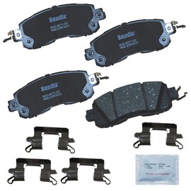 Bendix Premium Copper Free CFC1650 Ceramic Brake Pad (with Installation Hardware Front)