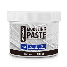 Nariolar Modeling Paste 14.1 oz /400 g, High-Density Paste for Textured Art and Acrylic Painting, Ideal for Canvas Art, DIY Projects, and 3D Effects