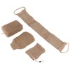 Exfoliating Jute Back Scrubber Concave Convex Surface Gift Package Jute