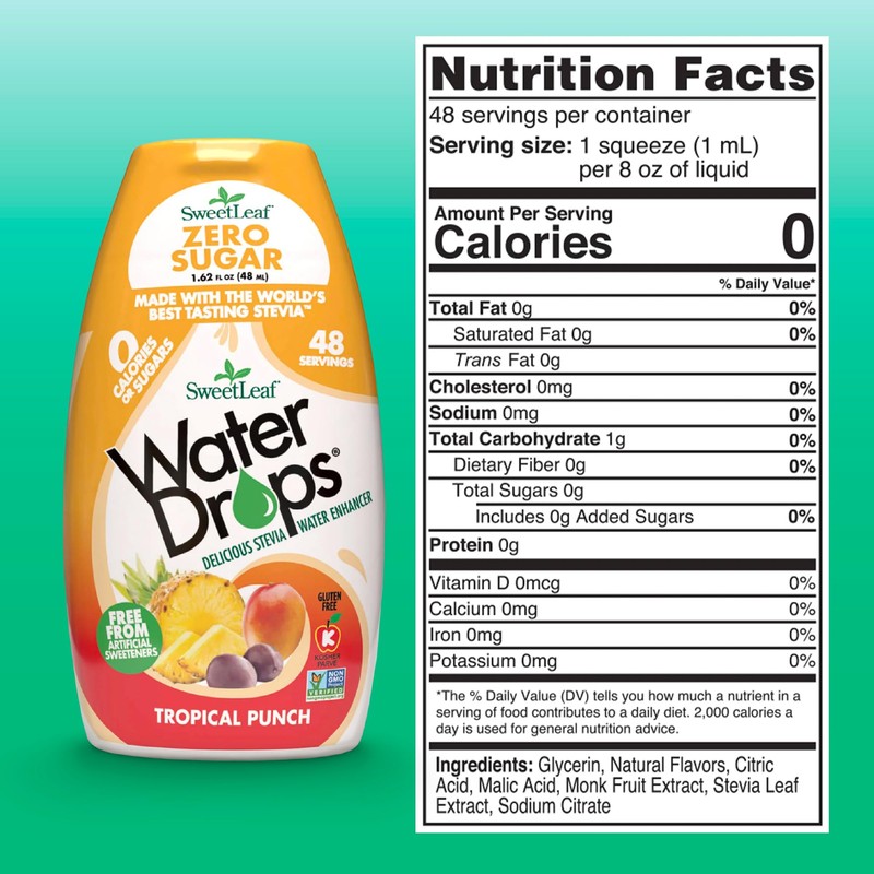 SweetLeaf Water Flavoring Drops - Stevia Water Enhancer, Sugar Free,