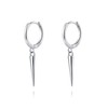 SLUYNZ Sterling Silver Spike Small Hoop Earrings for Women Geometric