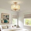 AGV LIGHTING CL022 K9 Crystal Semi Flush Mount Ceiling Light