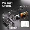 FinalShark Adjustable Magnetic Closure, Brass Silent Ball Door Locks for