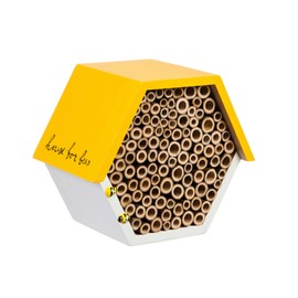 Evergreen Garden Busy Bee Hexagonal House - 8 x 4 x 7 Inches Eco Friendly Insect Habitat for Outdoor Garden or Yard
