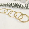 HERIER Gold Bracelets for Women 14K Gold Plated Stretch Gold