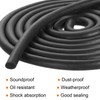 sourcing map Foam Rubber Weather Seal Strip, 6mm(0.24") Diameter x