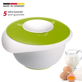 Westmark Plastic Mixing Bowl with Splash Guard Lid and Pouring Spout