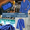 Dorian Home Unisex Microfibre Bathrobe with Practical Pockets and Hood,