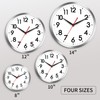 AKCISOT Wall Clock, Modern Small Wall Clocks Battery Operated 8