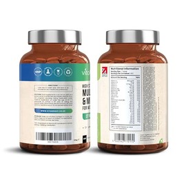 VitaBright A-Z Multivitamin & Minerals High Strength | 400 Vegan Tablets