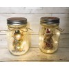 AGD Christmas Decor - Highland Scottish Cow Lighted Mason Jars