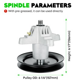 Magorfas 42" Lawn Mower Deck Rebuild Kit for Huskee LT542H 13AD771G731, Include 2 Spindles with 2 Pulleys 618-04456 918-04456 918-04461, 2 Idlers 753-08171, 2 Blades 742-0616,1 96 1/2" Belt 754-04060