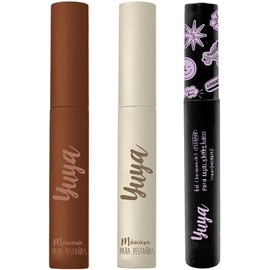 Yuya Trilogía - Máscara 10 Aceites Esenciales Negra+ Máscara 10 Aceites Café + Gel Fijador para Cejas