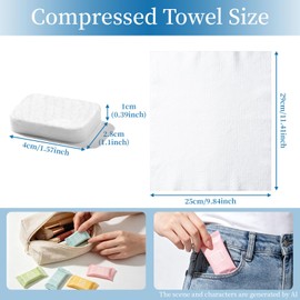 28PCS Disposable Compressed Towels Tablet for Travel Wash Cloth Disposable Washcloths Portable Face Towels Super Absorbent